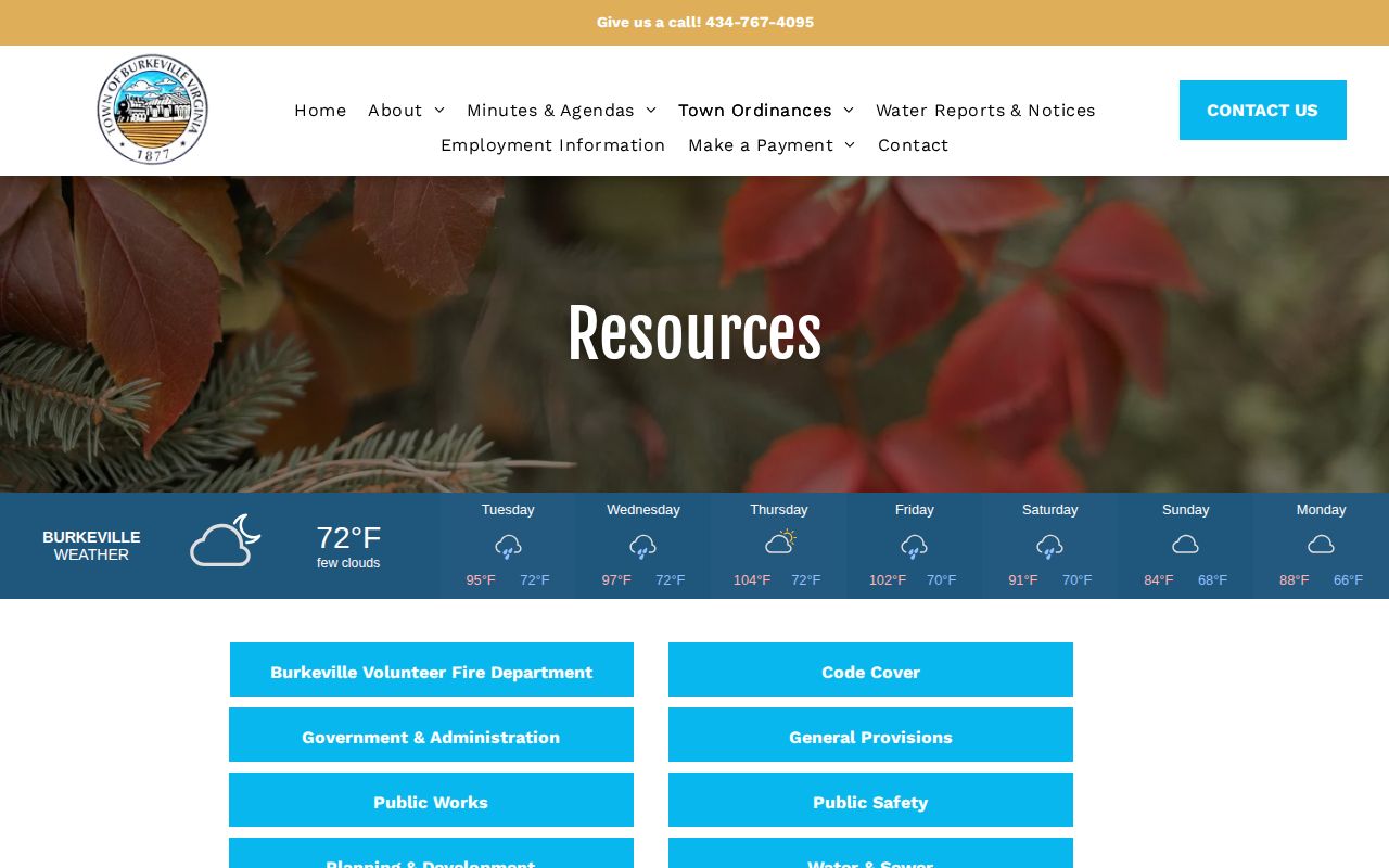 Nottoway County Burkeville police and arrest-record town contact page